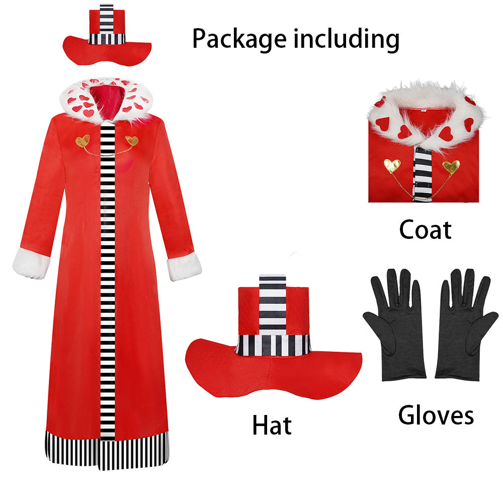 Hazbin Hotel Valentino Cosplay Costume Red full Outfit for Men Halloween