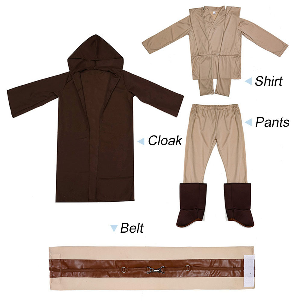Star Wars Costumes Jedi Knight Anakin Skywalker Cosplay full Outfits for Kids Halloween