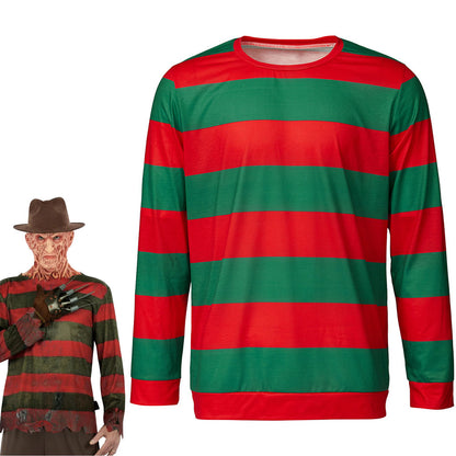 A Nightmare on Elm Street Costumes Freddy Krueger Cosplay Shirt for Men Halloween