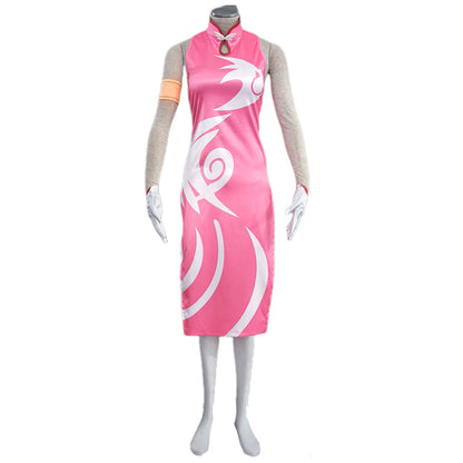 Anime Village Healer Ninja Mobile Game Style Cosplay Cheongsam Dress for Women Kids