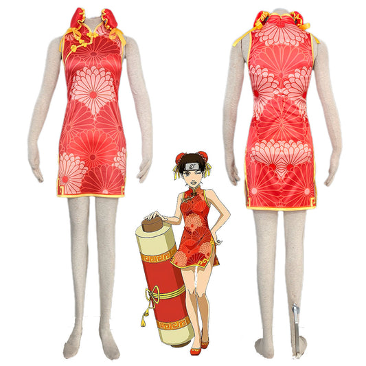 Anime Naruto Mobile Shippuden Cosplay Tenten Costume Women Kids Halloween