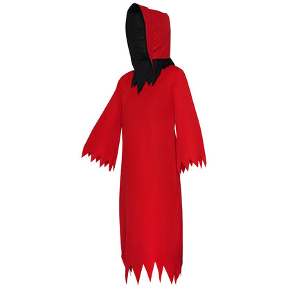 Halloween Costume Red Devil the Death Cosplay Party Costume Red Coat Unisex