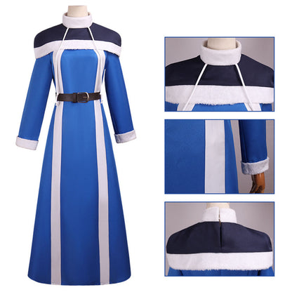 Fairy Tail Costumes Juvia Lockser Cosplay full Outfit with Hat Women Halloween
