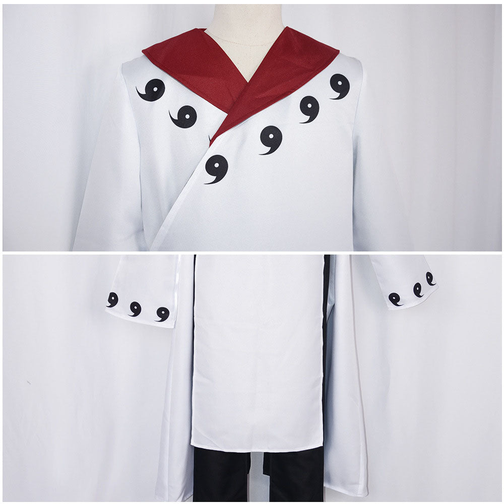 Anime Naruto Shippuden Costume Uchiha Madara The Sage of the Six Paths Style Cosplay Cloak