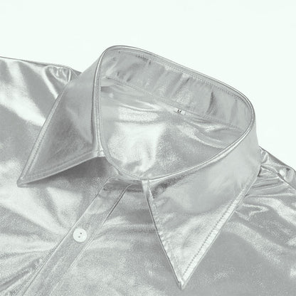 Hip-Hop Vintage Men's suits Party stage Nightclub Shiny Performance Suit Halloween