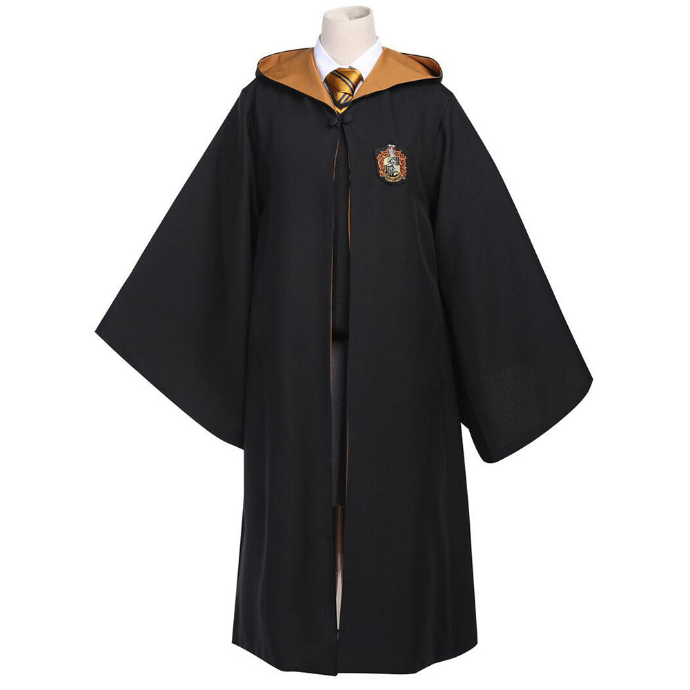 Harry Potter Gryffindor Slytherin Hufflepuff Ravenclaw Costumes Cloak full Suits Adults Kids