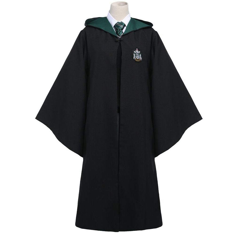 Harry Potter Gryffindor Slytherin Hufflepuff Ravenclaw Costumes Cloak full Suits Adults Kids