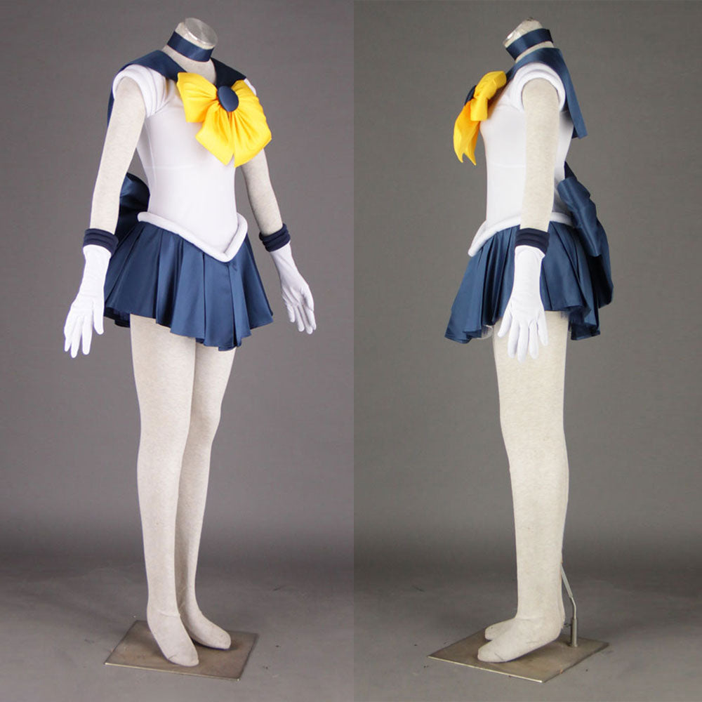 Anime Sailor Moon Costume Tenou Haruka Sailor Uranus Fighting Cosplay Outfit and Accessories Women and Kids Halloween