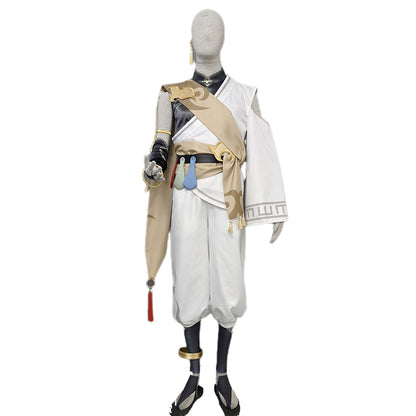 Anime Inspired Mobile Game Desert Ninja Sand Warrior Cosplay Costume Outfit for Men Kids Halloween