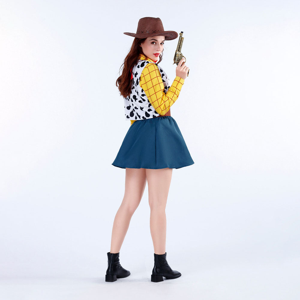 Toy Story Costume Woody Cosplay Full Outfit with Hat for Men and Women Halloween