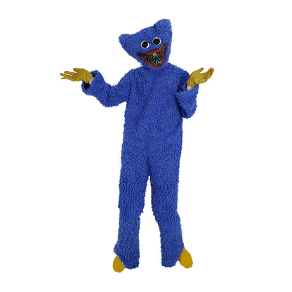 Game Poppy Playtime Costume Huggy Wuggy Blue Pink Cosplay Jumpsuit for Adults and Kids