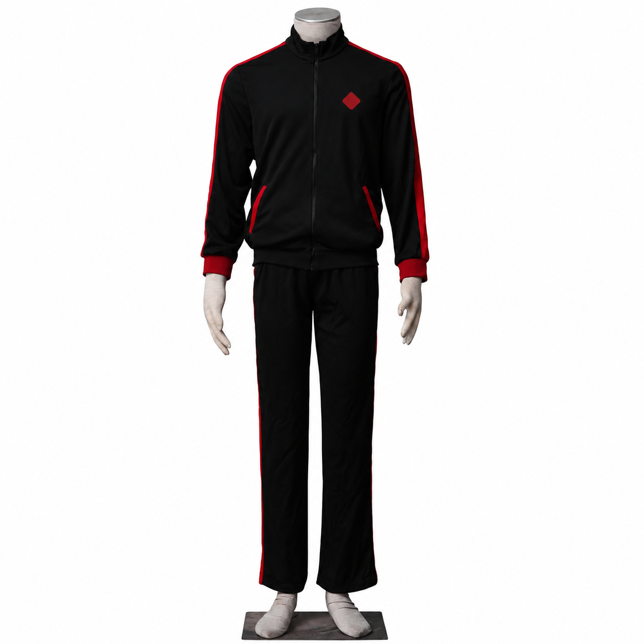 Anime Next Gen Boy Hero Cosplay Costume Black Red Jacket Outfit for Men Kids