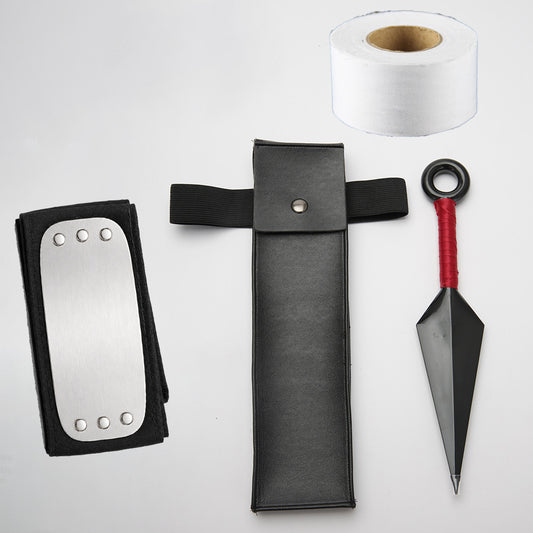 Anime Leaf Village Ninja Leg Bag Kunai Cosplay Accessories