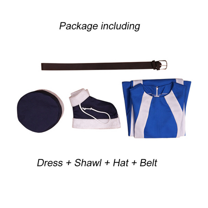 Fairy Tail Costumes Juvia Lockser Cosplay full Outfit with Hat Women Halloween