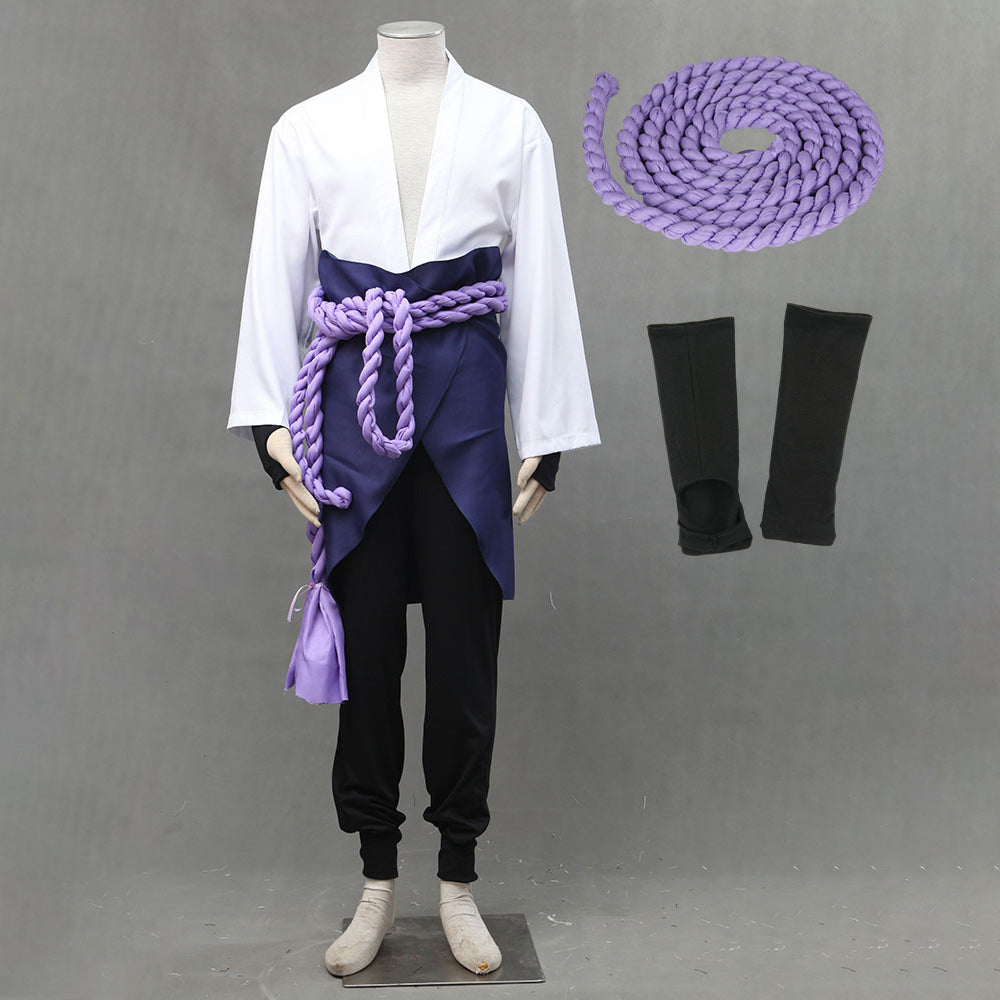 Anime Red-Eyed Avenger Ninja Snake Style Cosplay Costume Outfit for Men Kids