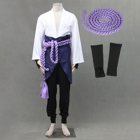 Anime Red-Eyed Avenger Ninja Snake Style Cosplay Costume Outfit for Men Kids
