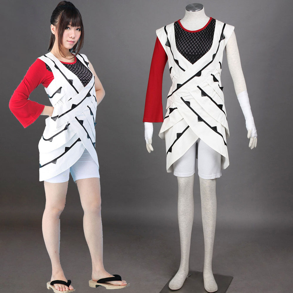 Anime Red Female Ninja Teacher Cosplay Costume for Women Kids Halloween