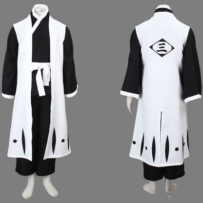 Anime White Haori Healer Swordswoman Cosplay Costume Set for Men and Kids