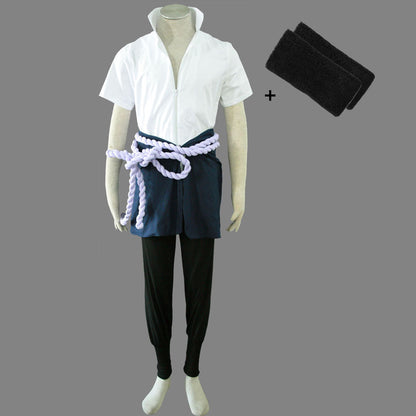 Anime Red-Eye Rogue Avenger Ninja Snake Style Cosplay Costume for Men Kids