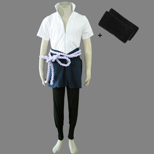 Anime Red-Eye Rogue Avenger Ninja Snake Style Cosplay Costume for Men Kids