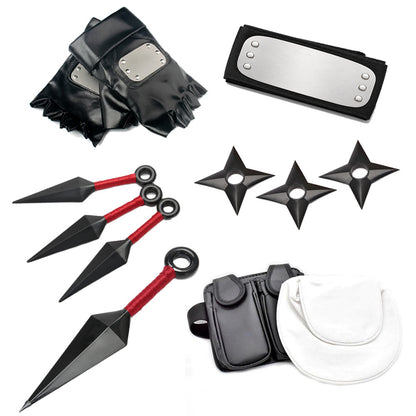 Anime Inspired Ninja Accessories Set Cosplay Props Package for Men Kids Halloween