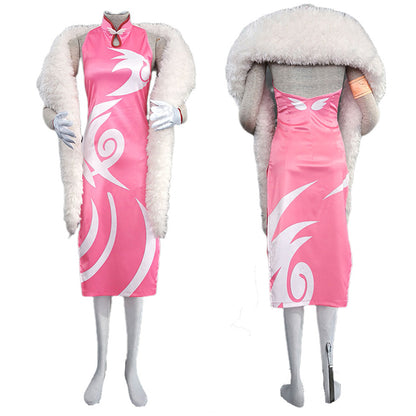 Anime Village Healer Ninja Mobile Game Style Cosplay Cheongsam Dress for Women Kids