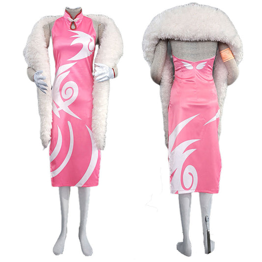 Anime Village Healer Ninja Mobile Game Style Cosplay Cheongsam Dress for Women Kids