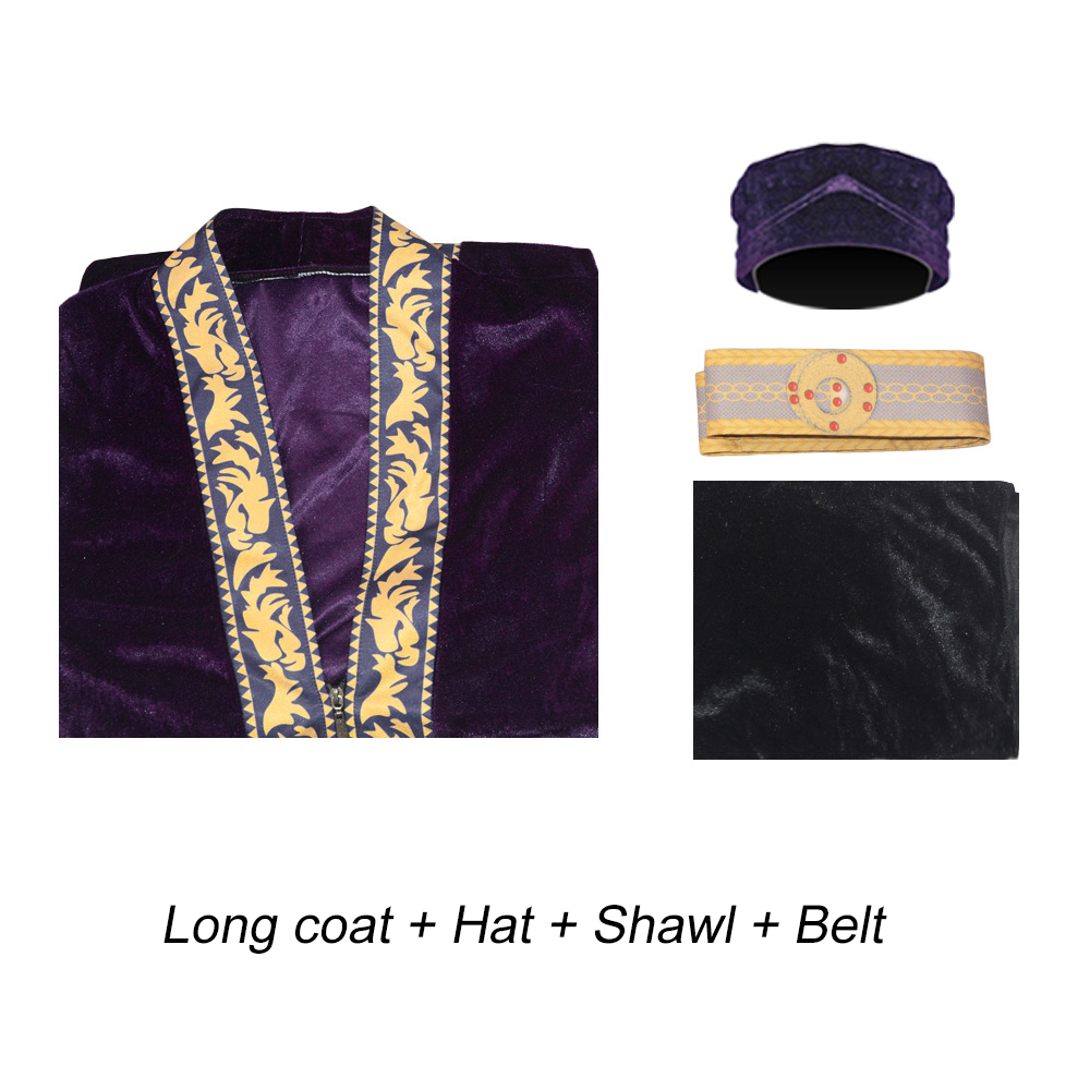 Movie Harry Potter Costumes Albus Percival Wulfric Brian Dumbledore Coslay Long Coat with Hat Men Halloween