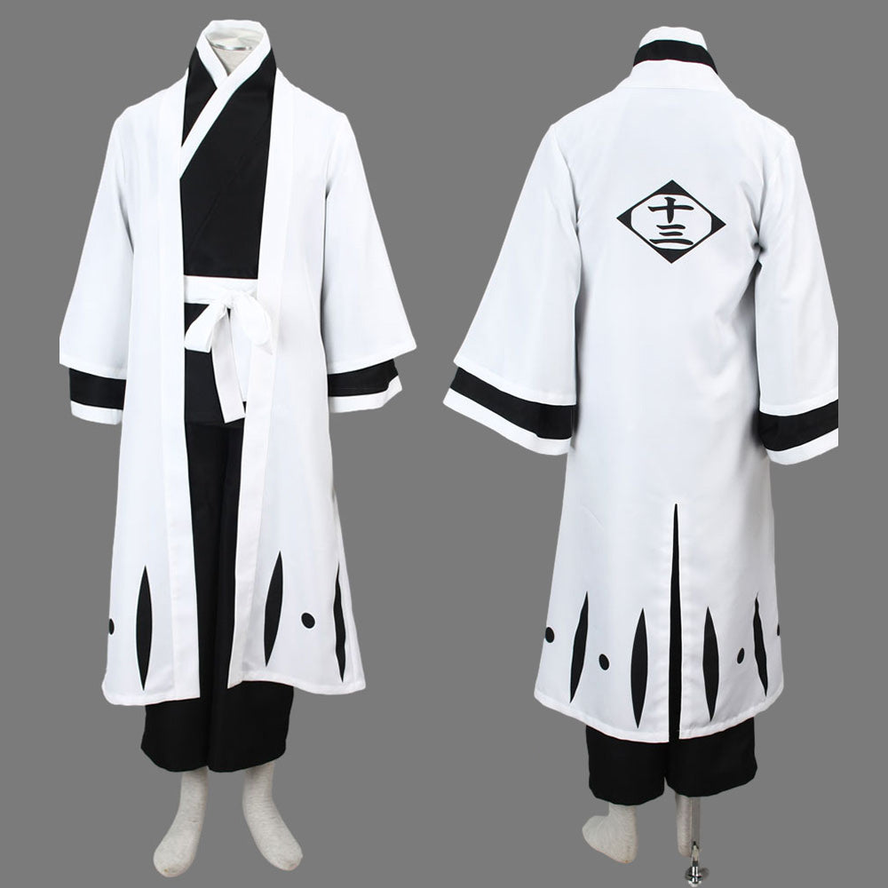 Anime Soul Warrior White Haori Twin Sword Cosplay Costume for Men and Kids
