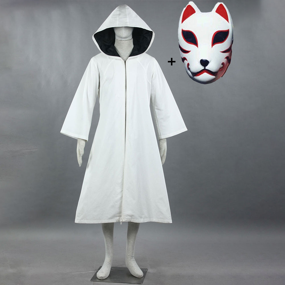 Anime Village Shadow Ninja Cosplay Costume with Animal Mask for Adults Kids