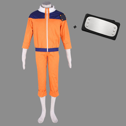 Anime Village Lonely Underdog Ninja Boy Cosplay Costume for Men Kids