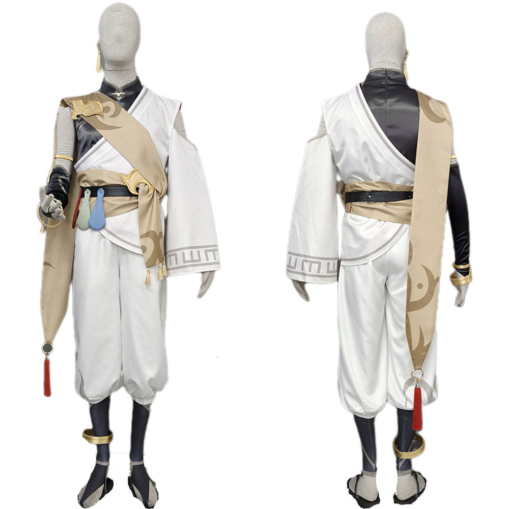 Anime Inspired Mobile Game Desert Ninja Sand Warrior Cosplay Costume Outfit for Men Kids Halloween