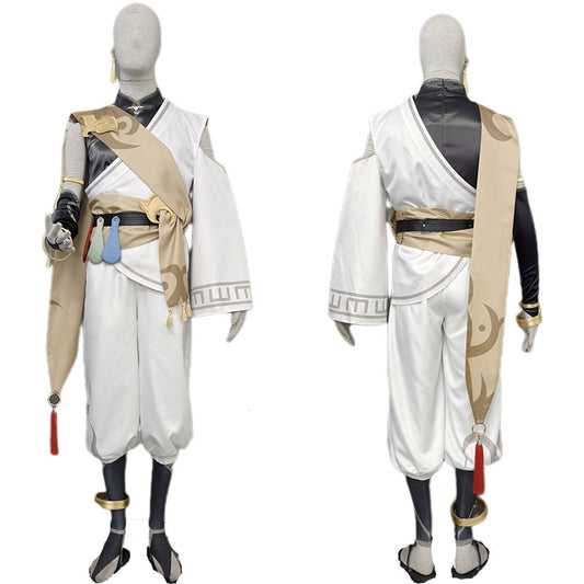 Anime Inspired Mobile Game Desert Ninja Sand Warrior Cosplay Costume Outfit for Men Kids Halloween