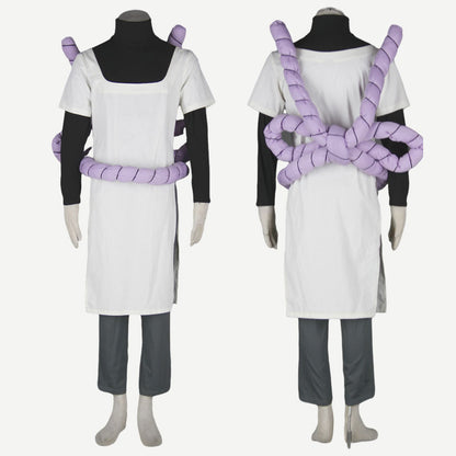 Anime Snake Sage Cosplay Costume with Huge Purple Rope for Men Kids