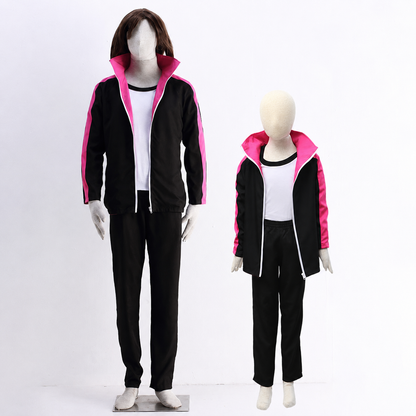Anime Young Ninja Hero Cosplay Tracksuit Set with Accessories for Men Kids Halloween