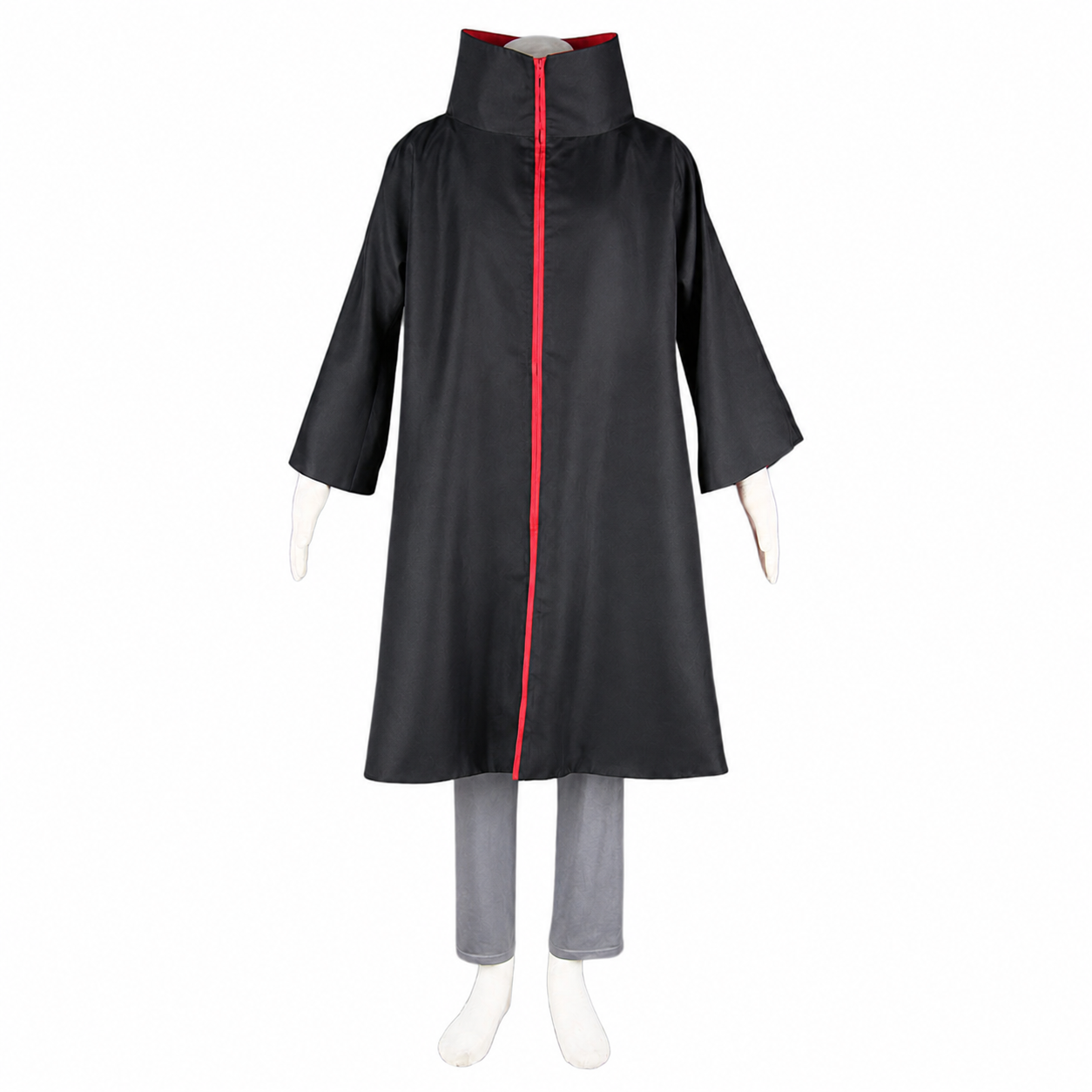 Red Clouds Option-Anime Five Hearts Warrior Ninja Cosplay Cosume Cloak with Full Mask for Adults Kids