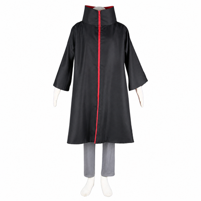 Red Clouds Option-Anime Five Hearts Warrior Ninja Cosplay Cosume Cloak with Full Mask for Adults Kids
