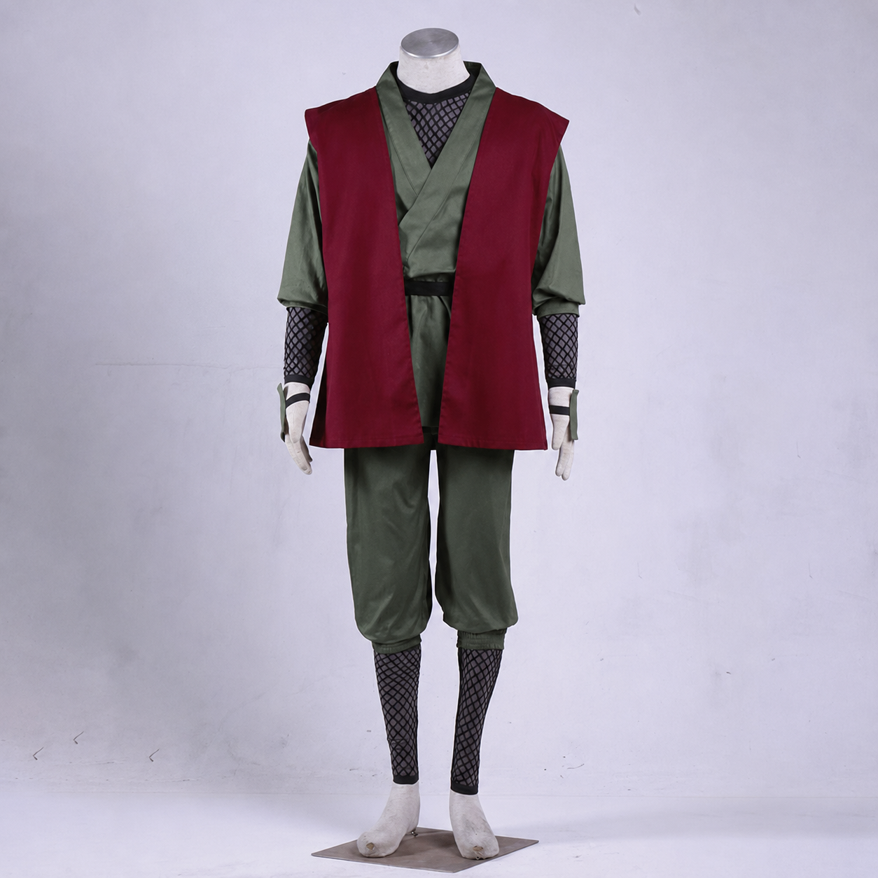 Anime Inspired White Hair Legendary Sage Ninja Cosplay Costume for Men Kids Halloween