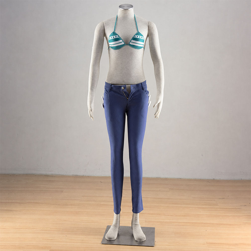 Anime Pirate Timeskip Navigator Swimsuit Costume Set with Accessories for Women
