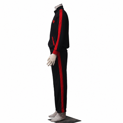 Anime Next Gen Boy Hero Cosplay Costume Black Red Jacket Outfit for Men Kids