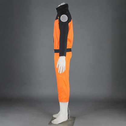 Anime Fox Spirit Ninja Cosplay Teen Orange Combat Uniform Costume Adults Kids Halloween