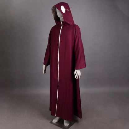 Anime Snake Sage Cosplay Wine-Red Cloak Costume for Men Kids Halloween