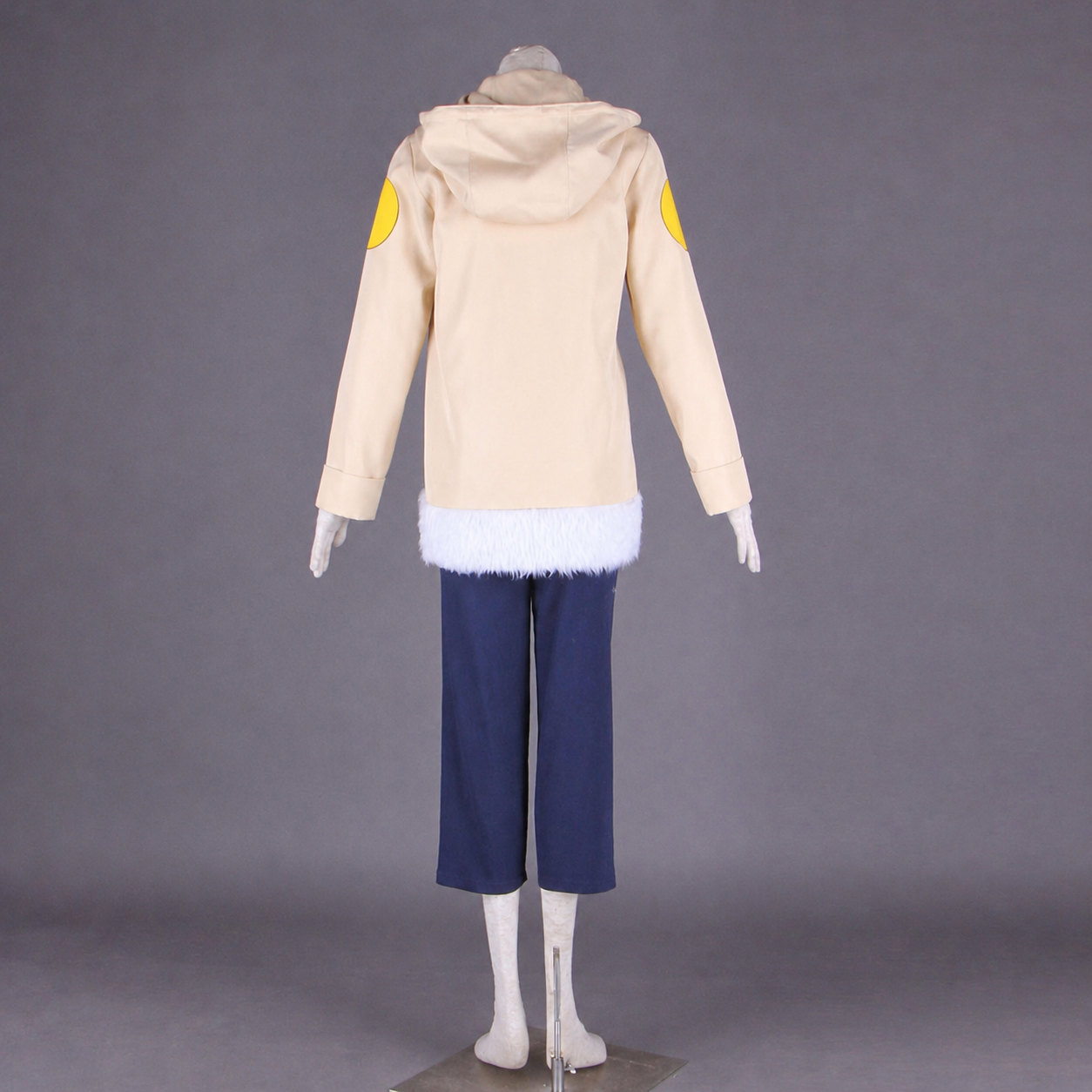 Anime White Eye Gentle Fist Kunoichi Cosplay Costume with Headband Women Kids