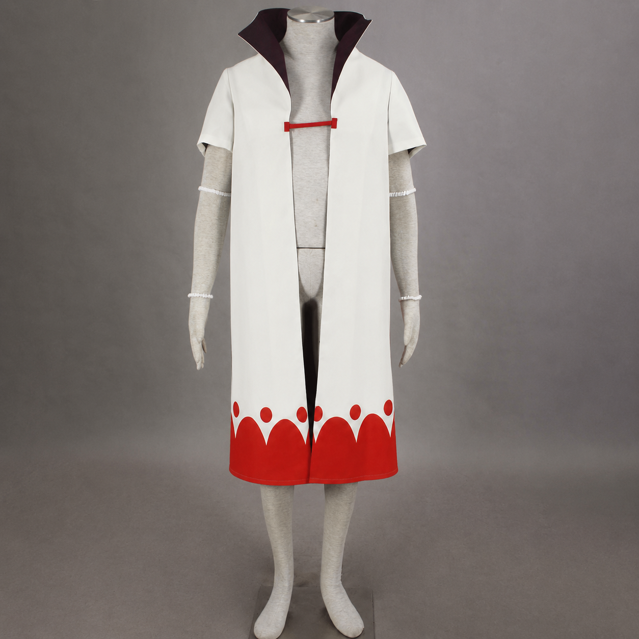 Anime Yellow Flash Fourth Leader Cosplay White Long Cloak with Headband for Men Kids