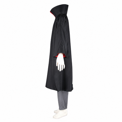 Red Clouds Option-Anime Five Hearts Warrior Ninja Cosplay Cosume Cloak with Full Mask for Adults Kids