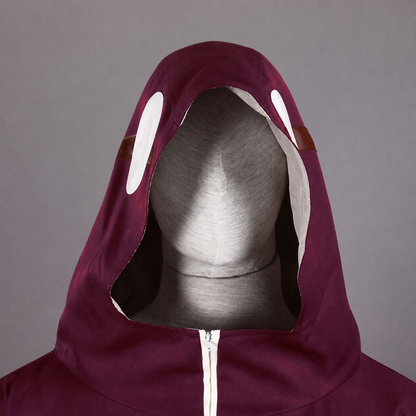 Anime Snake Sage Cosplay Wine-Red Cloak Costume for Men Kids Halloween