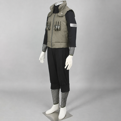 Anime Tactical Shadow Jutsu Ninja Cosplay Costume for Men Kids Halloween