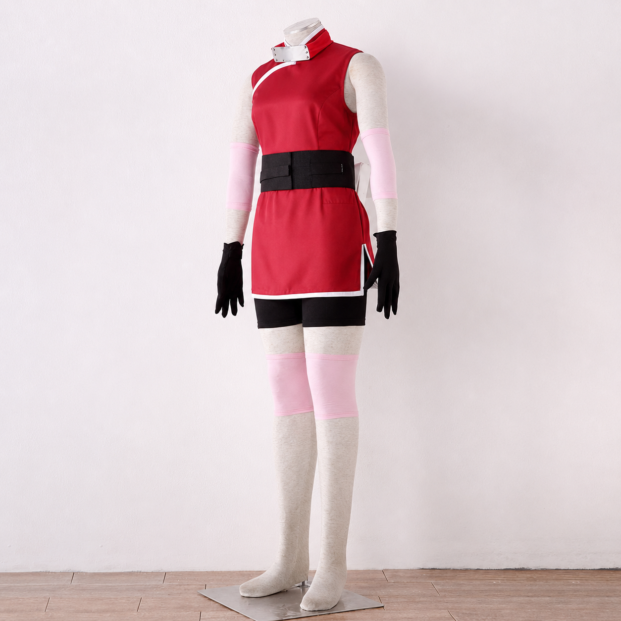 Anime Movie Village Pink Hair Medical Ninja Cosplay Costume for Women Kids