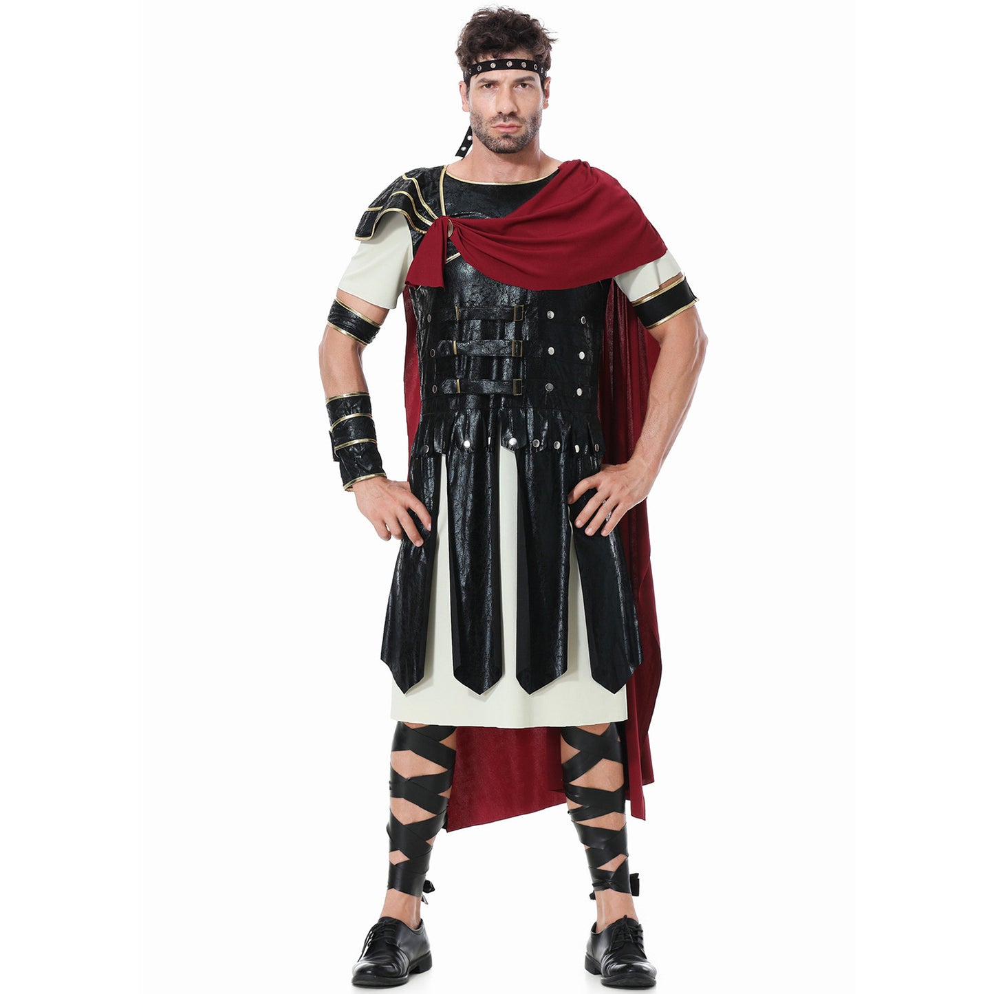Spartacus Costumes Spartan Warriors Cosplay Full Outfit with Shield Sword For Men Halloween