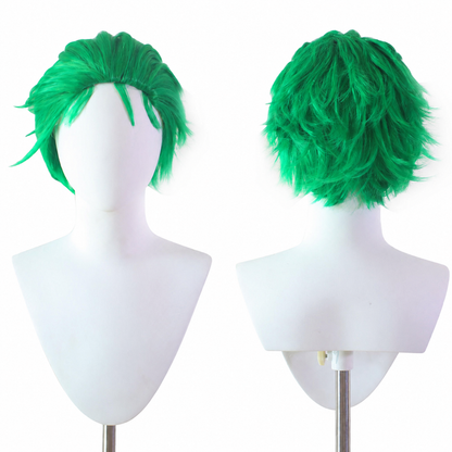 Anime Pirate Green Swordsman Wig Unisex Halloween